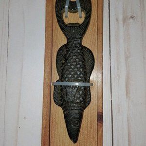 Reward Lodge metal Fish Tale bottle opener man cave lodge bar Fathers Day C3